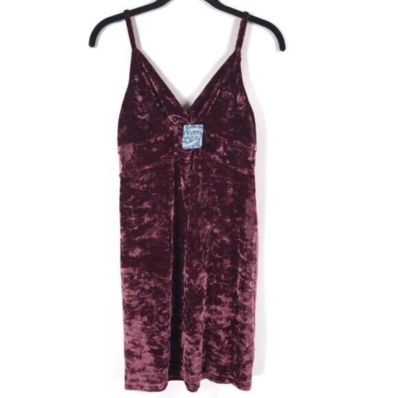 NWT FREE PEOPLE COME TOGETHER SEXY BERRY VELVET BODYCON CUTOUT Mini DRESS Small - Picture 7 of 15